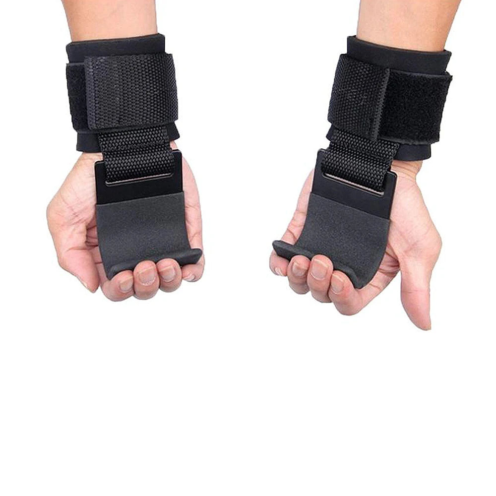 Weight Lifting Hooks for Weight Training, Hand-Bar