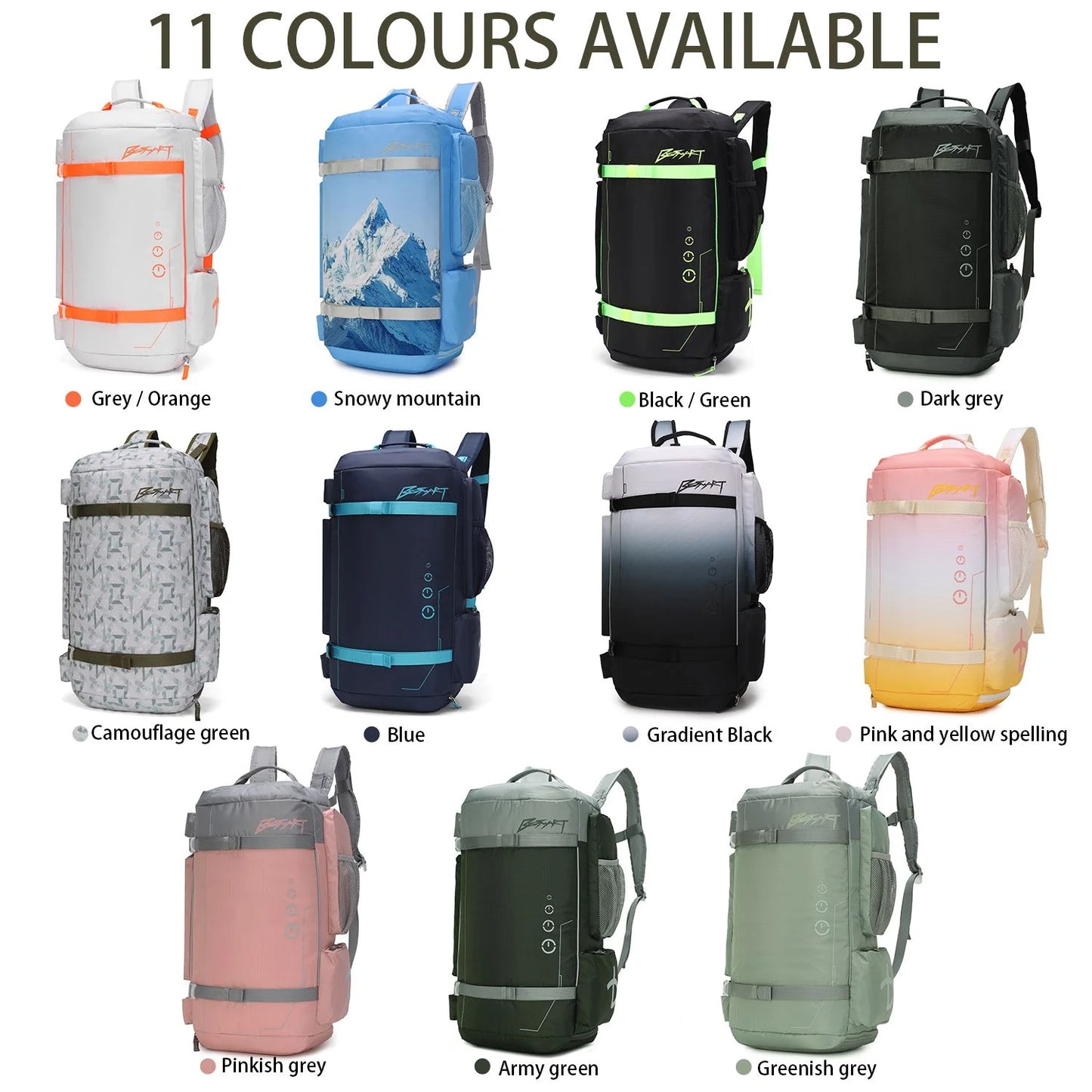 BE SMART 50L Extra Large Gym Backpack