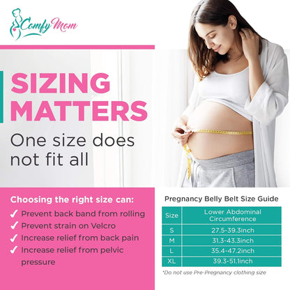 Pregnancy Belly Support Band for Back Support Size XL