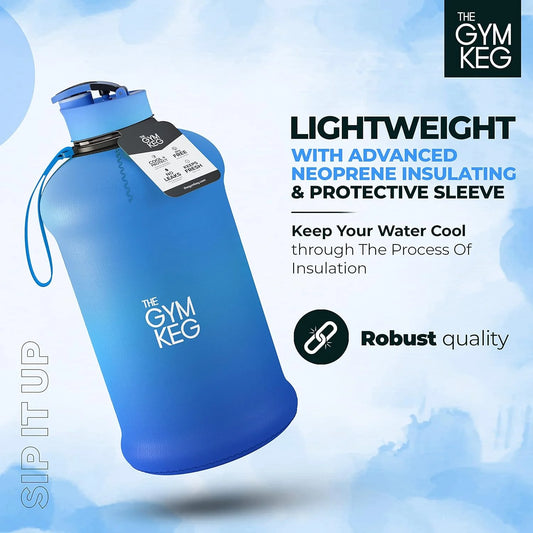 Blue Lagoon Sports Water Bottle Half Gallon